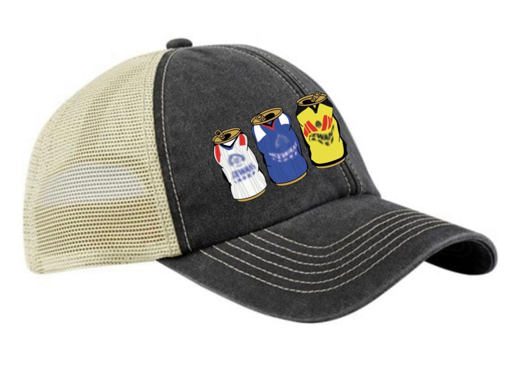 Rangers Retro Trucker Cap With Embroidered Beer Tins