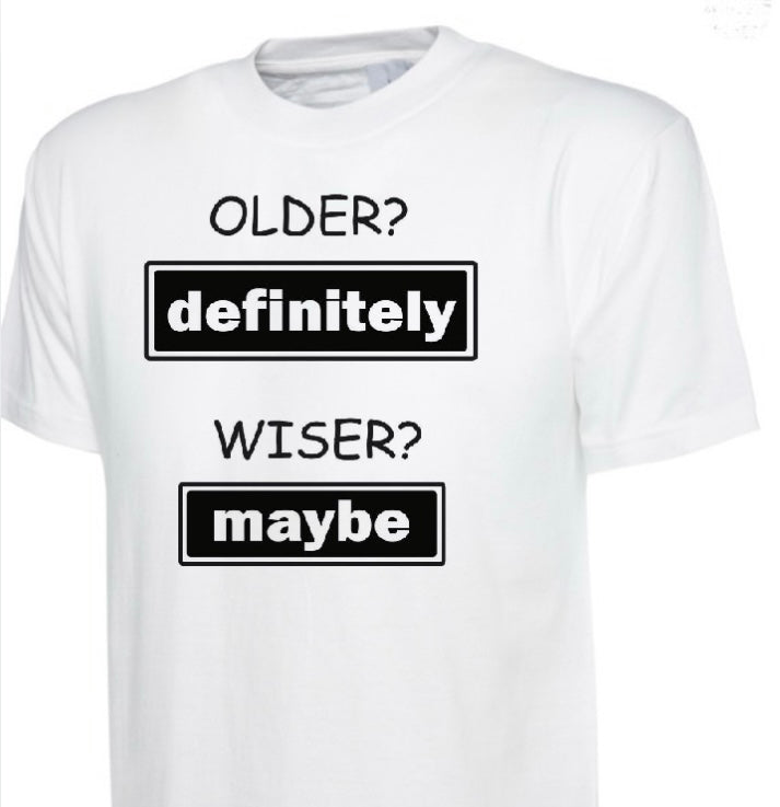 Older Definitely Wiser Maybe