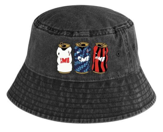Fulham Retro Bucket With Embroidered Beer Tins