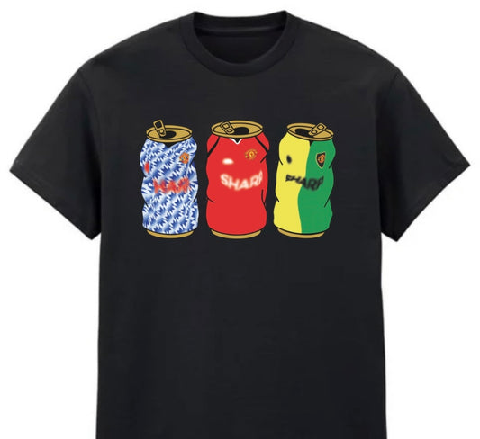 Man Utd Retro Black Tee