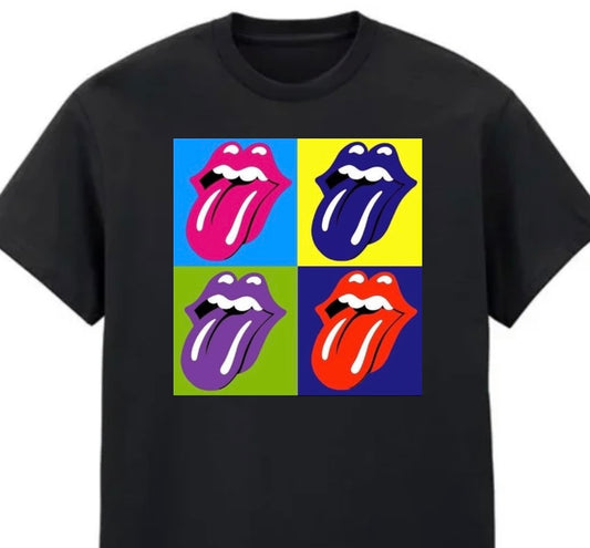 Rolling Stone Pop Art Black Tee