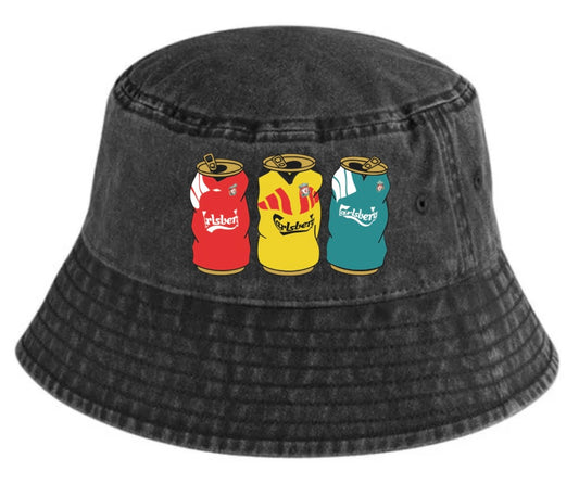 Liverpool Retro Bucket With Embroidered Beer Tins
