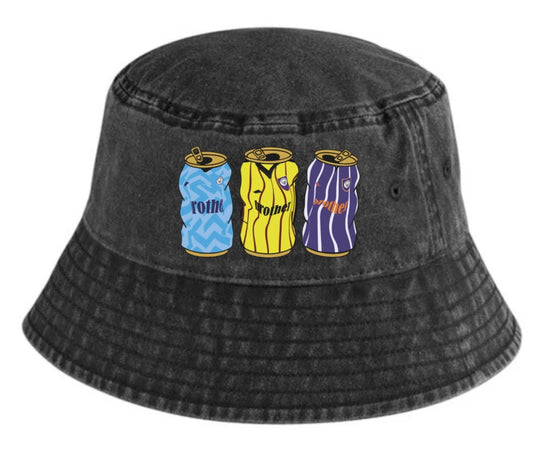 Man City Retro Bucket With Embroidered Beer Tins