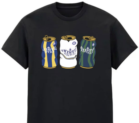 Leeds Retro Black Tee
