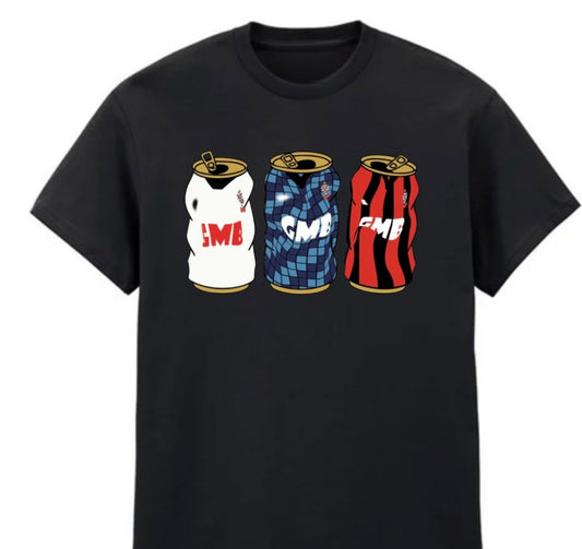 Fulham Retro Black Tee