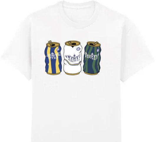 Leeds Retro White Tee