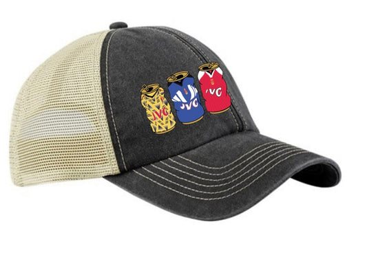 Arsenal Retro Trucker Cap With Embroidered Beer Tins