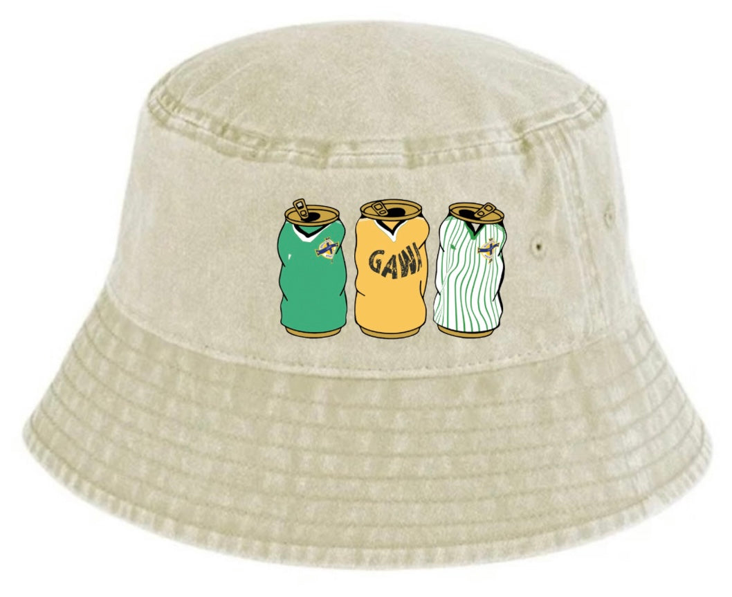 Norn Iron GAWA Retro Bucket With Embroidered Beer Tins