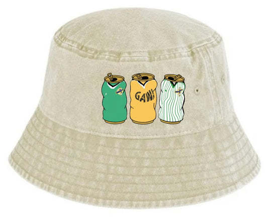 Norn Iron GAWA Retro Bucket With Embroidered Beer Tins