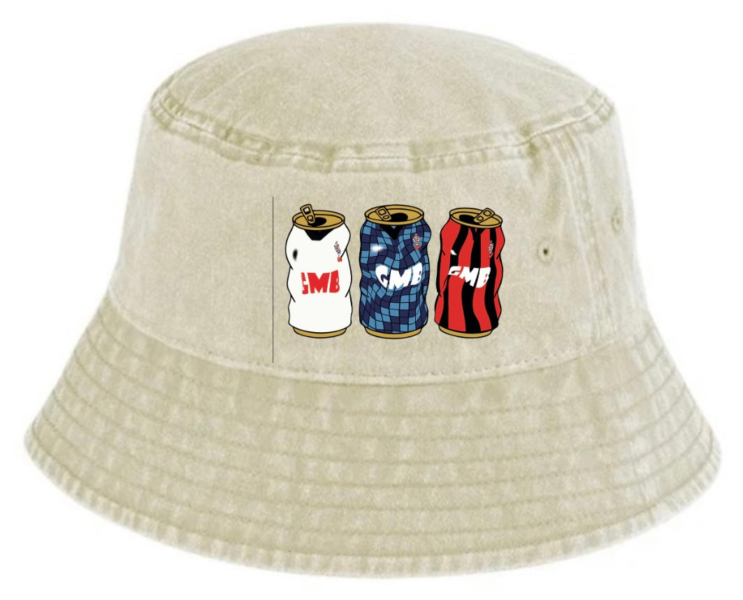 Fulham Retro Bucket With Embroidered Beer Tins