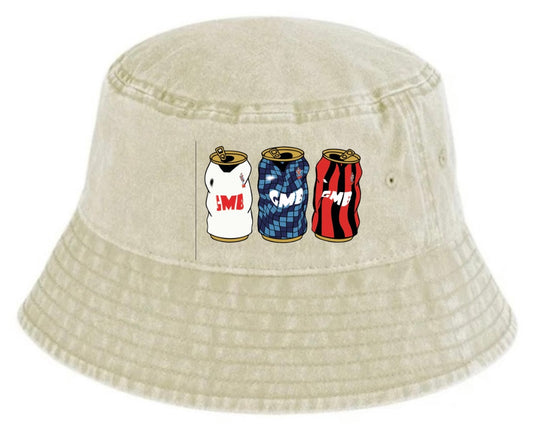Fulham Retro Bucket With Embroidered Beer Tins