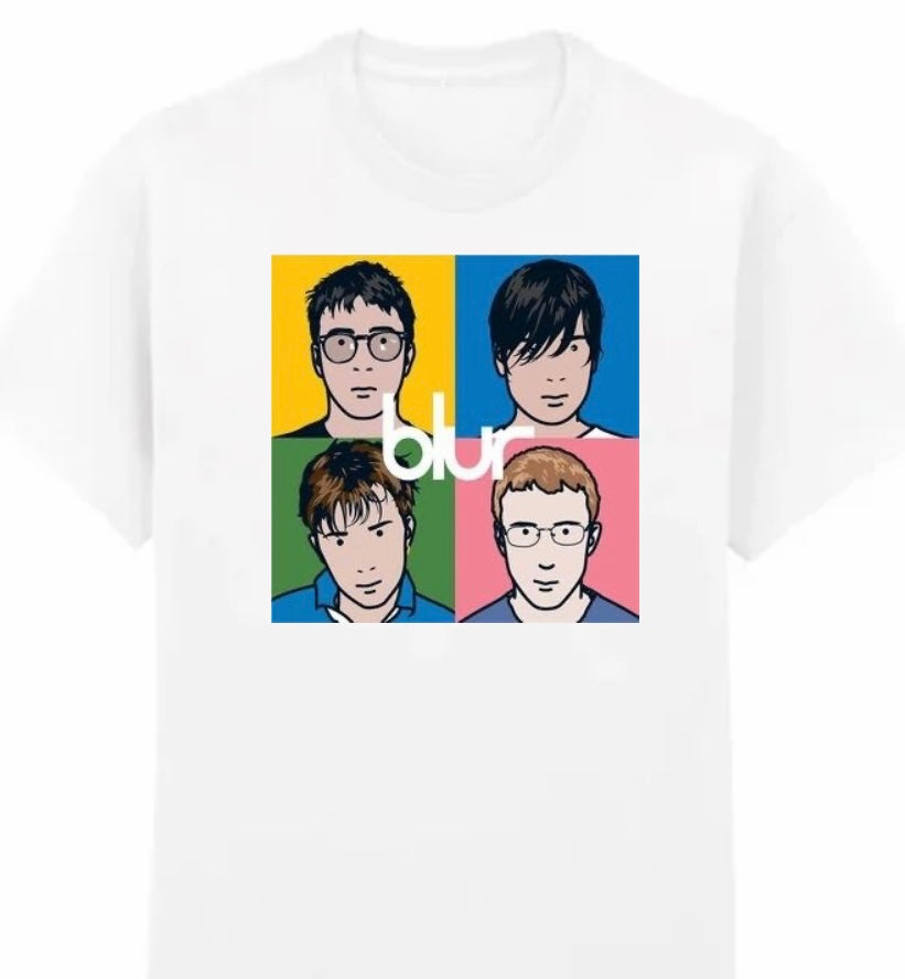 Blur Bright Colour Black Tee