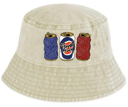 TerraceNova Retro Bucket With Embroidered Beer Tins